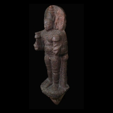 a-finely-carved-indian-marble-statue-of-the-god-shiva_x07b