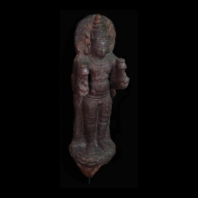 a-finely-carved-indian-marble-statue-of-the-god-shiva_x07c