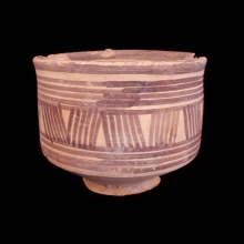 an-indus-valley-painted-red-ware-cup-with-linear-design-in-brown-pigment_x477ab