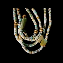 bactrian-miniature-turquoise-bead-necklace-with-modern-gold-beads_e8064c