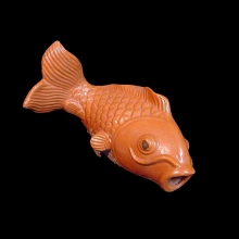 chinese-yellow-ware-terracotta-sculpture-of-a-goldfish_06007b