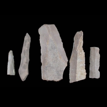 five-egyptian-predynastic-flint-stone-scrapers-&-knifes_a7022a