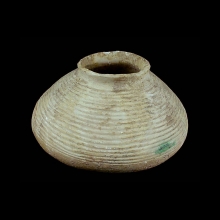 indus-valley-alabaster-vessel-with-ribbed-design_x8966b