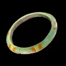 late-roman-to-islamic-green,-yellow,-and-orange-glass-paste-votive-bracelet_a7283c